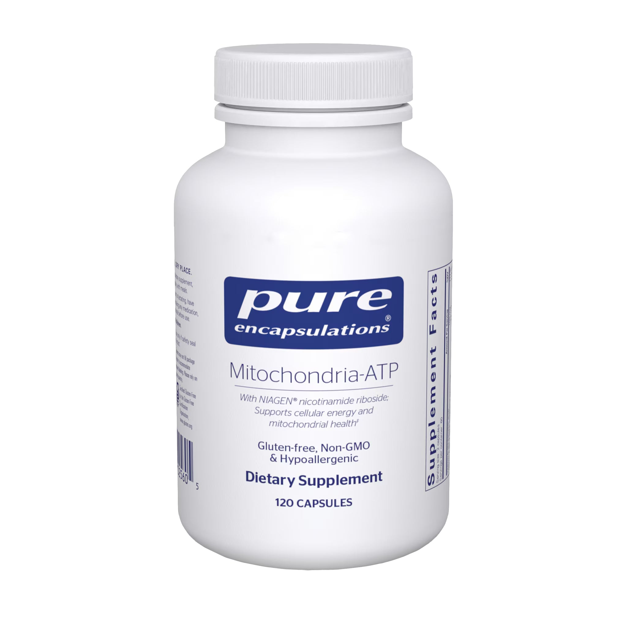 Pure Encapsulations, Mitochondria-ATP, 120 Capsules UPC 766298025605 | HiLife Vitamins